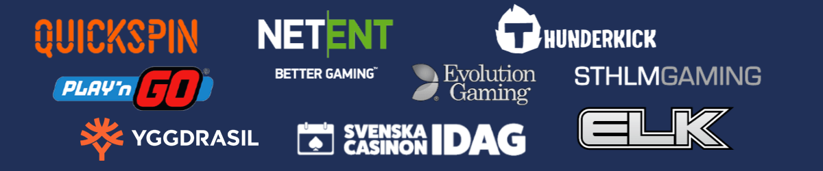 svenska spelleverantörer till svenska casinon