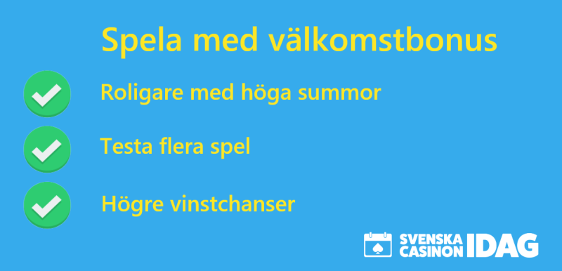 spela med välkomstbonus