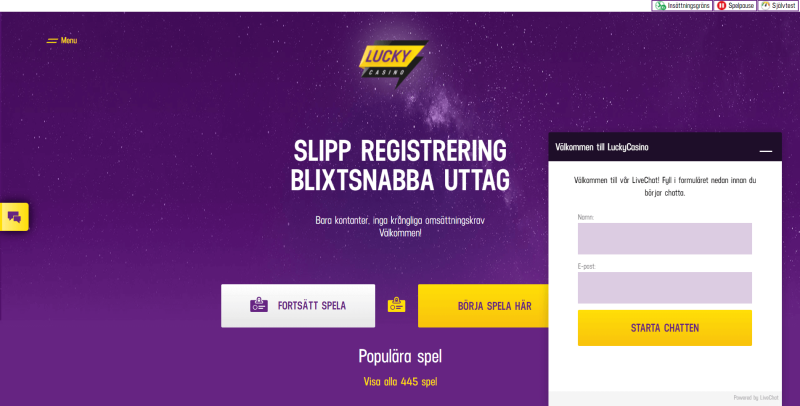 Lucky Casino support