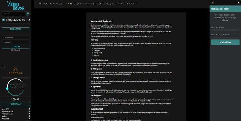 VoodooDreams support