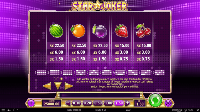 symboler i Star Joker