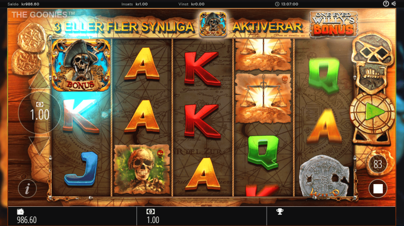 Symboler i The Goonies slot