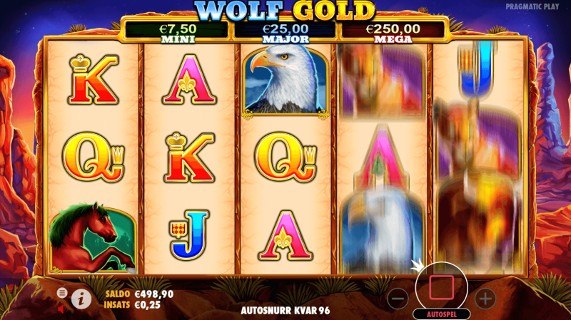 Huvudspelet i Wolf Gold