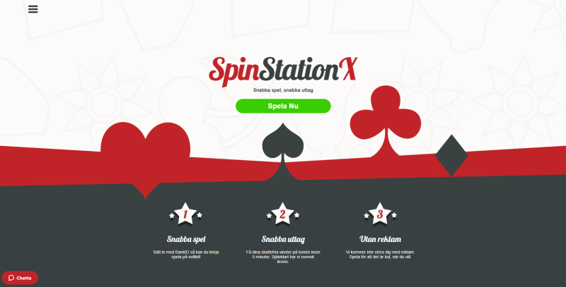 SpinStationX startsida