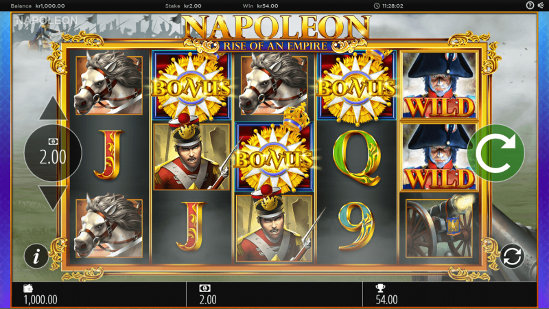 Napoleon slot huvudspel