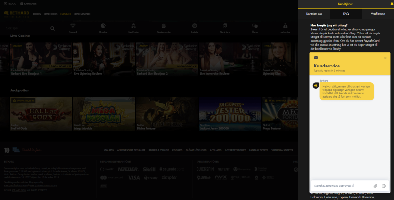Bethard livechatt