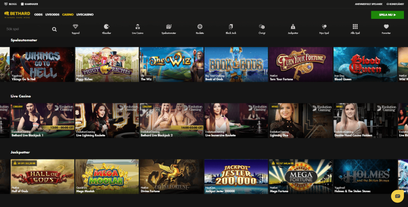 casinospel hos Bethard casino