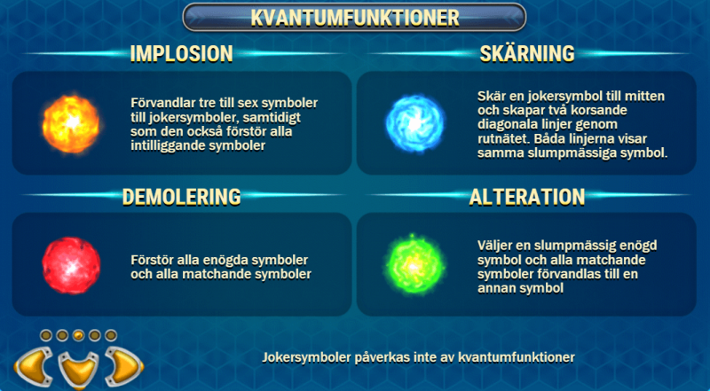 Kvantumfunktioner i Reactoonz