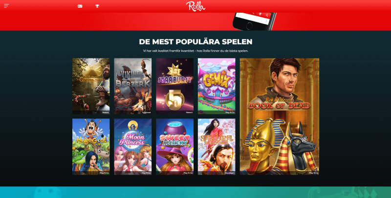 Spelen på Rolla Casino