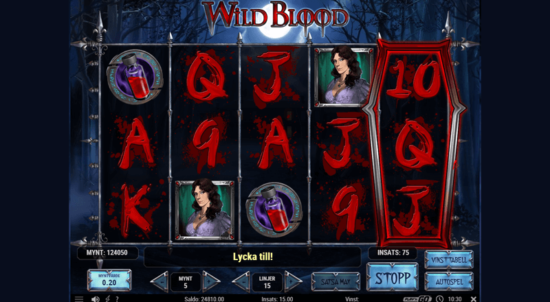 Huvudspelet i Wild Blood