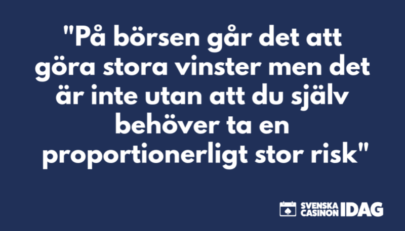 vinna pengar på börsen är svårt