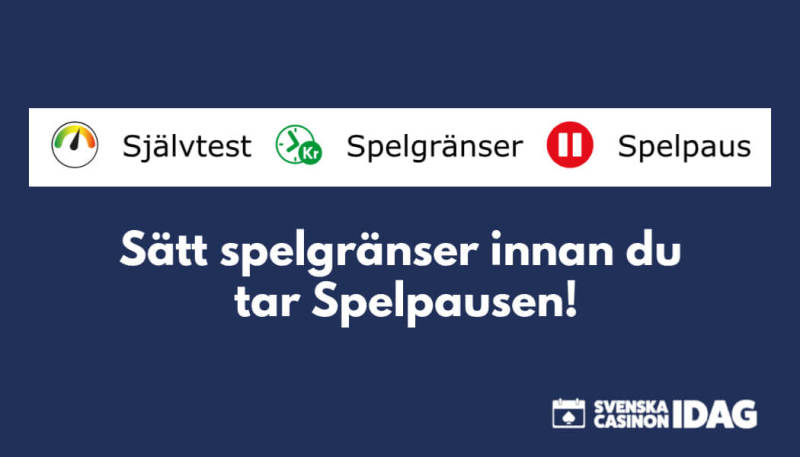 testa spelgränser innan spelpaus